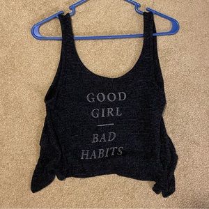 Abercrombie cropped knit tank